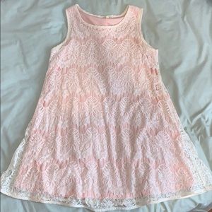 Baby pink and lace dress; worn once
